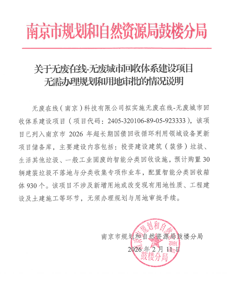 无需规划用地审批